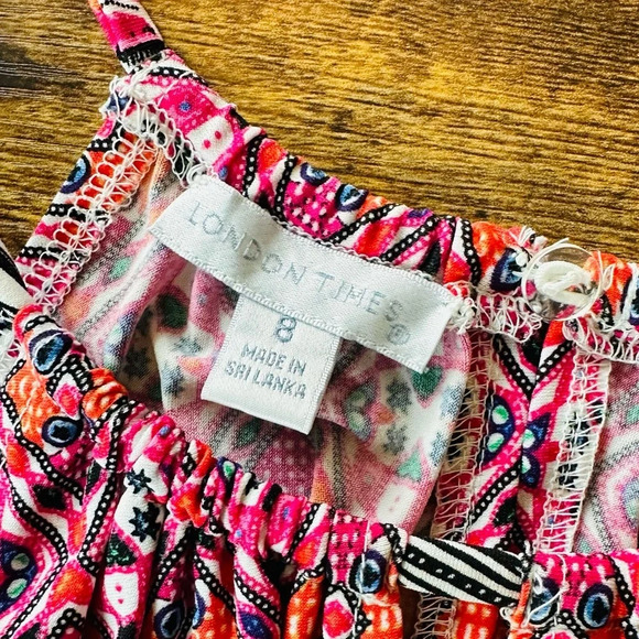 London Times Maxi Dress - Size 8 - Picture 10 of 12